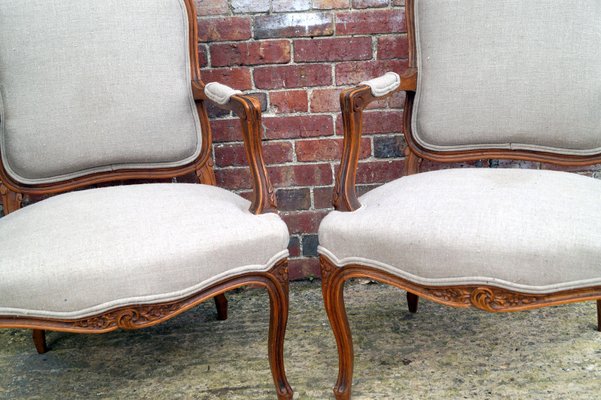 Antique French Salon Chairs, Set Of 2 For Sale At Pamono Antique French Salon Chairs, Set of 2 2 - Antique French Salon Chairs, Set Of 2 For Sale At Pamono