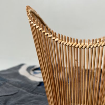 Vintage Bamboo Hanakago Ikebana Basket, 1960s for sale at Pamono