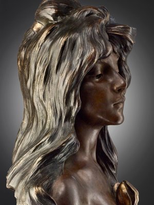 Emmanuel Villanis, Iris, 1890s, Bronze on Marble Base for sale at