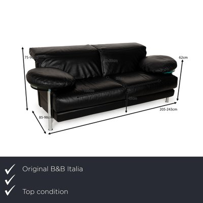 Arca Leather Two-Seater Sofa from B&B Italia for sale at Pamono