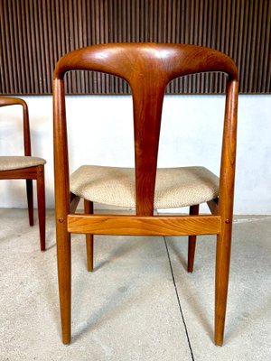 Set of Juliane Dining Chairs in Teak by Johannes Andersen for