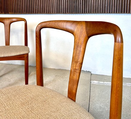Set of Juliane Dining Chairs in Teak by Johannes Andersen for