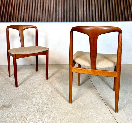 Set of Juliane Dining Chairs in Teak by Johannes Andersen for