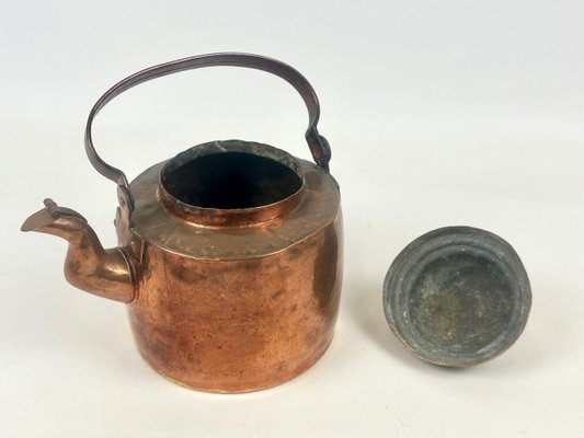 Antique Swedish Hollstein Eskilstuna Copper Teapot, 1890s for sale