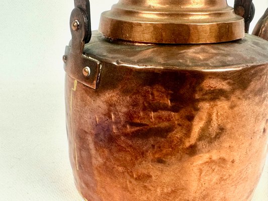Antique Swedish Hollstein Eskilstuna Copper Teapot, 1890s for sale