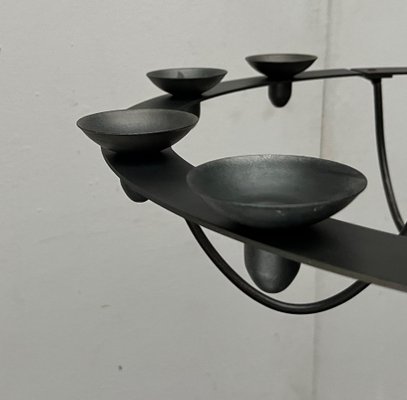 Vintage Wrought Iron Chandelier Candleholder by Ehlén Johansson for Ikea,  1990s
