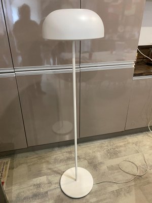 G1706 Nymane Mushroom Floor Lamp in White Metal from Ikea, 1990