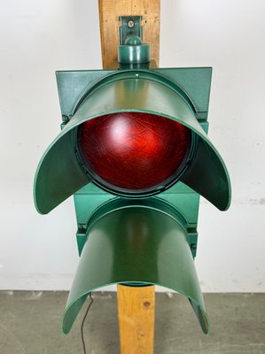 Feu De Signalisation Rétro LED – Lampe Décorative Réplique Vintage 18s – Hauteur Réglable, ABS – Pour Chambre, Garage, Bar