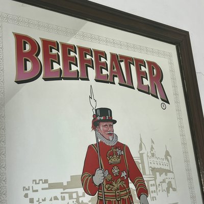 Vintage Beefeater London Dry Gin Mirror for sale at Pamono