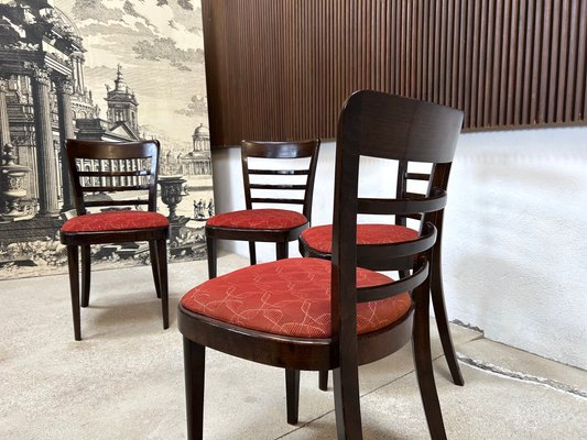 Art Deco Dining Chairs from Ton, Former Czechoslovakia, 1930s, Set