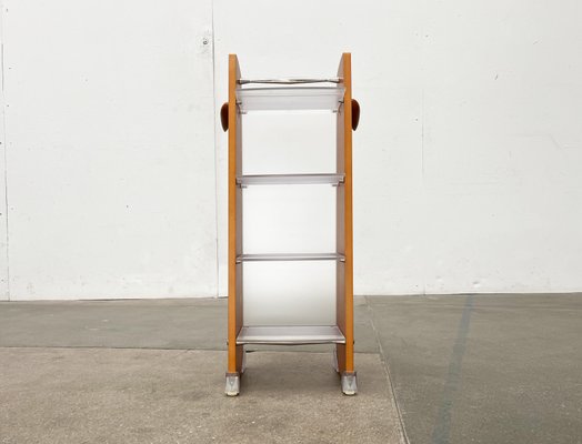 Postmodern CD Rack Tower in Wood, Metal and Plastic from Ezech
