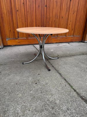 Italian Round Effezeta Dining Table with Chairs, 1990s, Set of 5