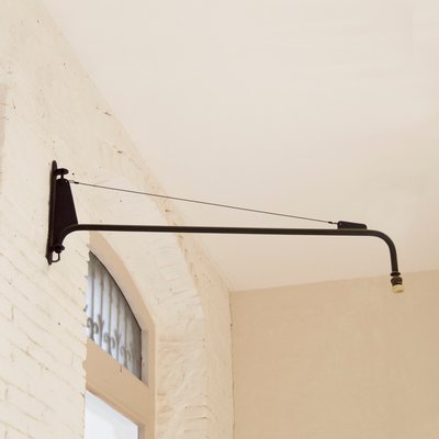 Jean Prouve potence lamp Swing-Jib フランス Potence Swing Jib Wall Lamp by Jean Prouvé, 1950s for sale at Pamono
