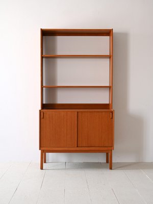 Bibliothèque / Séparateur De Pièce Vintage Modulable En Teck AV Arredamenti 1960