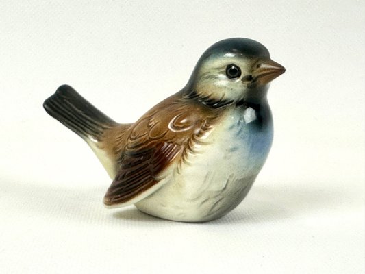 Goebel（西ドイツ製）1970年代のヴィンテージ陶器置物　黒サイ Mid-Century CV73 Sparrow Figurine from Goebel, 1970s for sale at