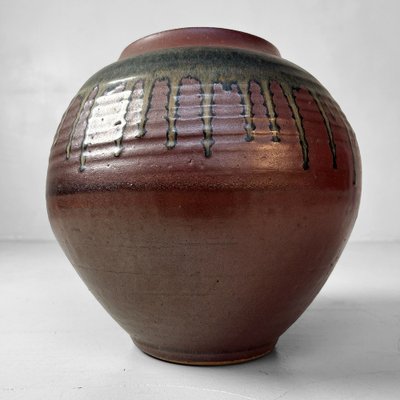 Ceramic Ikebana Vase by Miaki Yamaoka, Kobushi Yaki, Hokkaido