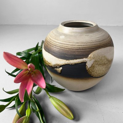 Japanese Ikebana Vase by Masafumi Fujihira, Kyoyaki, 1960s for