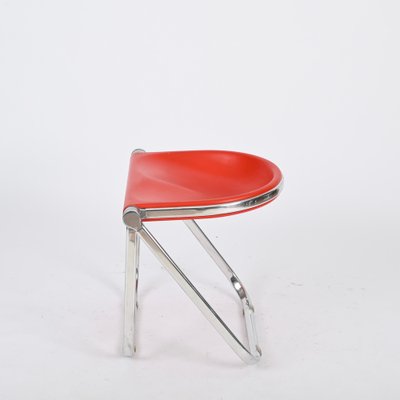 Italian Pluff Folding Stools by G. Piretti for Anonima Castelli