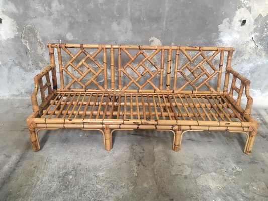Italian Bamboo Sofa 1960s
