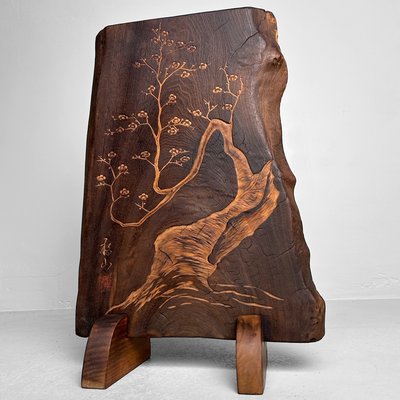 Japanische Holzdekoration Sakura, 1973