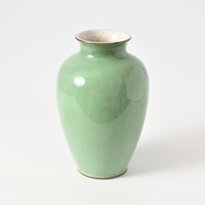 Crackle Glasur Celadon Porzellanvase von Rosenthal, 1930er bei Pamono kaufen