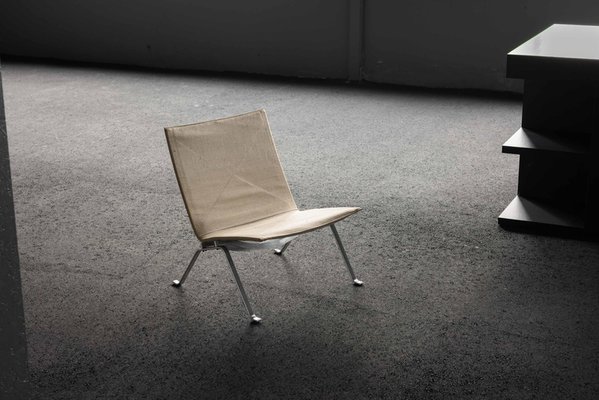 PK22 Chair in Canvas attributed to Poul Kjærholm for EKC, Denmark