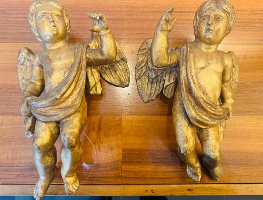 Austrian Winged Cherubs, 1730s, Set of 2 for sale at Pamono