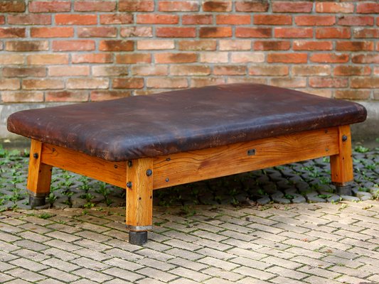 Large Gymnastics Leather Bench 1930s For Sale At Pamono