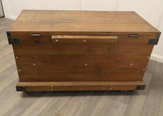 19th Century Carpenters Pine Tool Chest and Tools, 1900s for sale