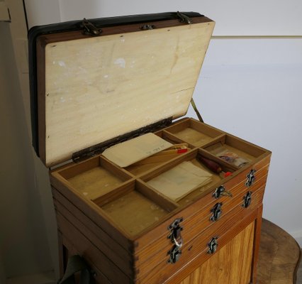 Pine Fishing Bait Box with Seat, 1960s for sale at Pamono Pine Fishing Bait Box with Seat, 1960s for sale at Pamono