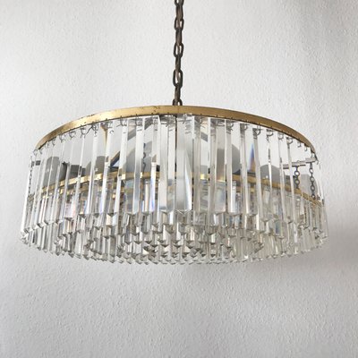 Mid Century Large Crystal Glass Chandelier From Bakalowits Sohne 1950s For At Pamono Large Crystal Glass Chandelier, Large White Metal Chandelier Uk