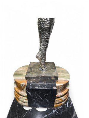 Demeter H. Chiparus, Art Deco Figure, 1920, Silvered Bronze for