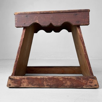 Minimalist Fumidai Wooden Step Stool, Japan, 1920s for sale at Pamono