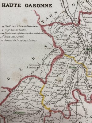 Map of the French Department of Haute-Garonne after Charles V