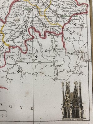 Map of the French Department of Haute-Garonne after Charles V
