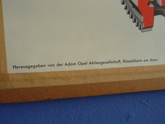 Driving School Wall Chart From Opel 1950s For Sale At Pamono
