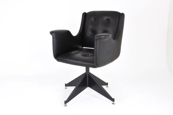 Vintage Italian Leather Office Chair For At Pamono Vintage Italian Leather Office Chair 1