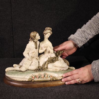 Ceramic Figurine by B. Merli for Capodimonte, 1981 for sale at Pamono