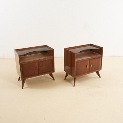 Comodino In Bambù Con Piano In Vetro Temperato: Stile Moderno, Già Montato, Misura 40x36x56 Cm - 3