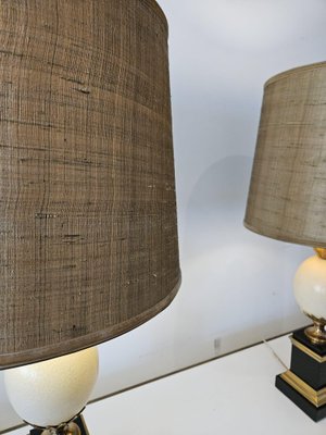 Hollywood Regency Ostrich Egg Table Lamp, 1970s for sale at Pamono