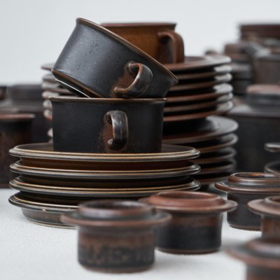 Ruska Tableware by Ulla Procopé for Arabia, 1970s, Set of 172 for