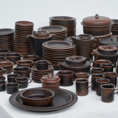 Ruska Tableware by Ulla Procopé for Arabia, 1970s, Set of 172 for