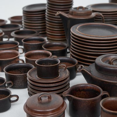Ruska Tableware by Ulla Procopé for Arabia, 1970s, Set of 172 for
