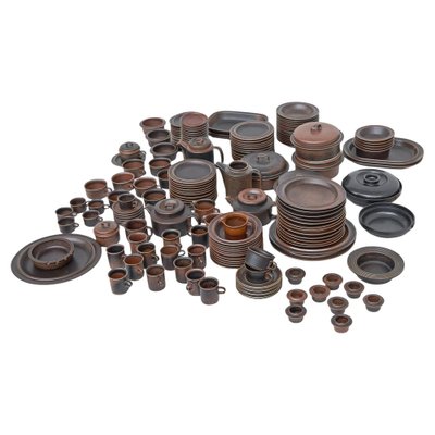 Ruska Tableware by Ulla Procopé for Arabia, 1970s, Set of 172 for