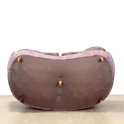 Divano vintage in tessuto e legno, anni '60 in vendita su Pamono