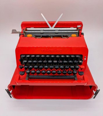 Red Valentine Typewriter by Ettore Sottsass and Perry King for