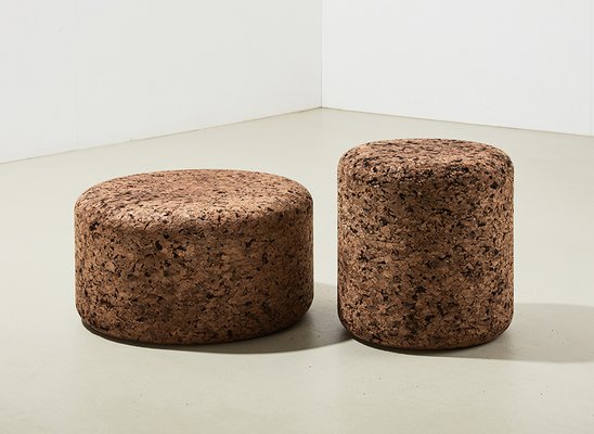 Corks Ottomans by Jasper Morrison for Moooi, 2002, Set of 2
