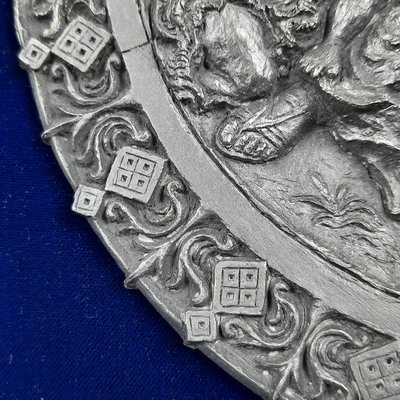 DANFORTH – Ornamento in peltro blu – Altezza 6,35 cm – Dipinto a mano – Made in USA