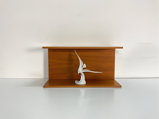 Small Teak U-Profile Shelf by Walter Wirtz for Wilhelm Renz, 1960s