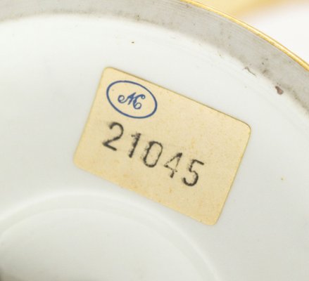 Tischlampe aus Porzellan von Giulia Mangani, Florenz, Italien